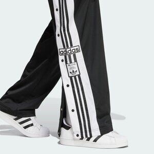 adidas Black Joggers with White Stripes